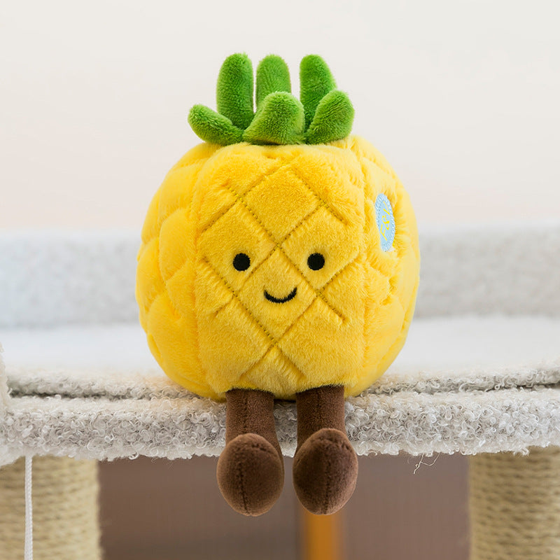Cute Fruit and Vegetable Plush Toys, 18 Mini Stuffed Food Friends from Strawberry and Pineapple to Corn and Pumpkin for Playful Gifts