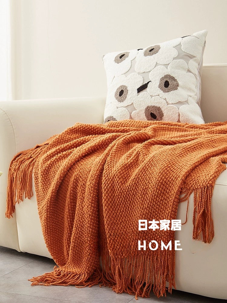 Warm Japanese - style Knitted Blanket