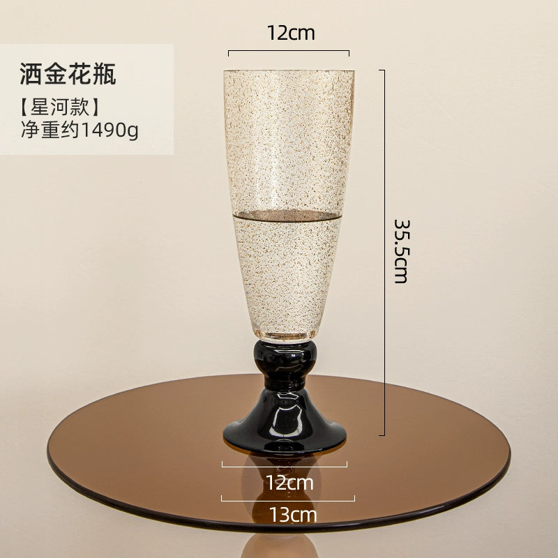 Handblown Gold - Speckled Glass Vases