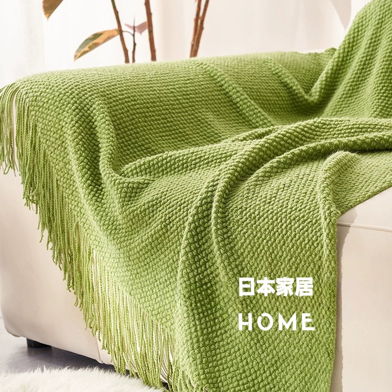 Warm Japanese - style Knitted Blanket