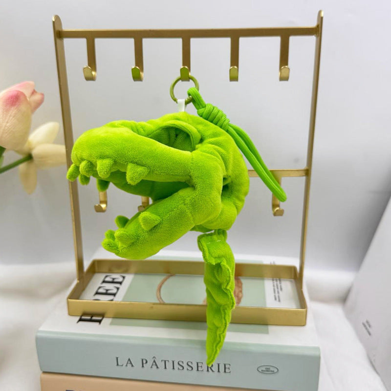 Colorful Dinosaur Skeleton Plush Toy, 16 cm Mini Prehistoric Stuffed Animal for Shelves and Playful Gifts