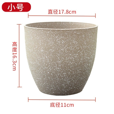 Horticultural flowers, green plant pots, frosted imitation stone flower pots, European resin flower pots, thickened, durable, environmentally friendly plastic flower pots