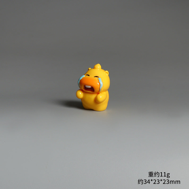 Playful Capybara Miniatures, Complete 6 Piece Expressive Animal Figurine Set for Desks, Shelves and Fairy Gardens