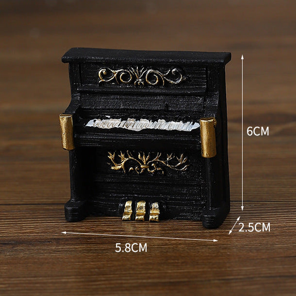 Mini Vintage Resin Figurines, Choose a Typewriter, Piano, Telephone, Record Player, Radio, Gramophone or Camera for Desk and Shelf Decor