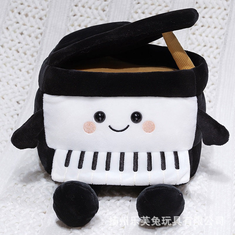 Mini Musical Instrument Plush Toys and Bag Charms, Soft Guitar, Piano, Guzheng and More for Music Lovers, 10–30 cm