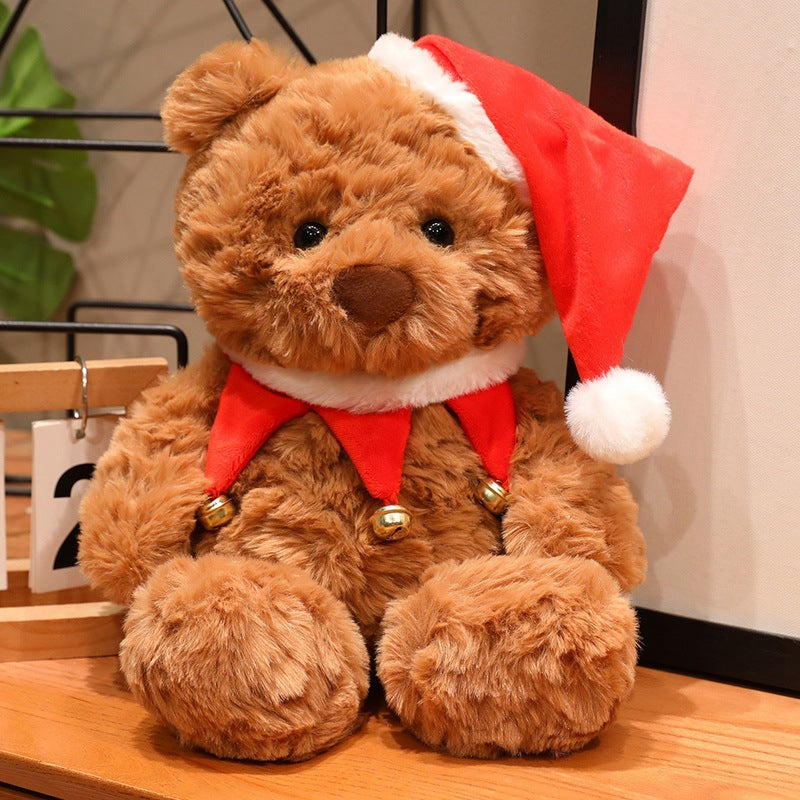 Christmas Teddy Bear Plush Toy, Festive Holiday Stuffed Bear in 18, 23 or 26 cm for Cozy Rooms and Thoughtful Gifts