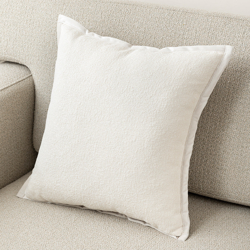 Textured Floral Pillow Cover in Four Designs, Decorative Cushion Case in Coffee, Gray, Blue and Cream for Cozy Sofas and Bedrooms