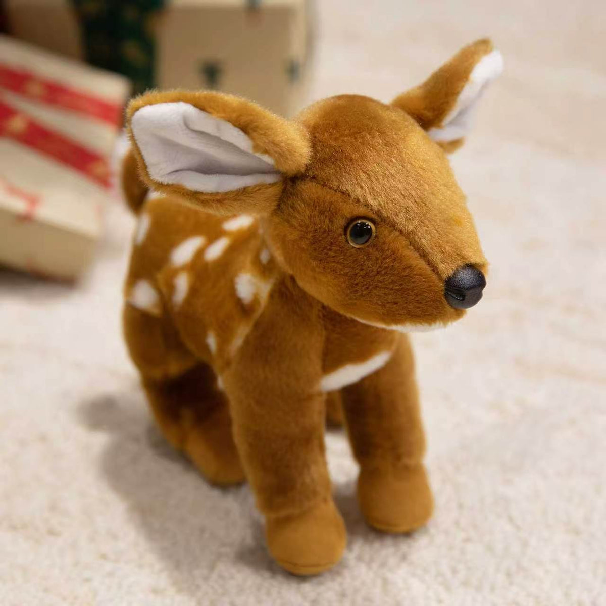 Woodland Deer Plush Toys, 15–30 cm Spotted Fawn and Antlered Buck Stuffed Animals for Cozy Shelves and Nature-Loving Gifts