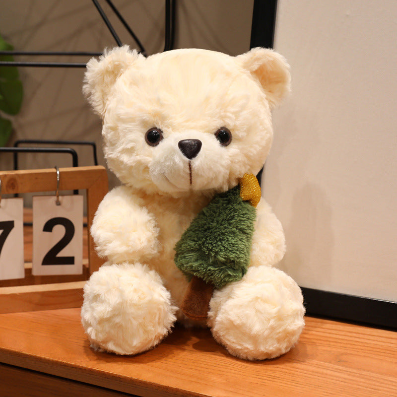 Christmas Teddy Bear Plush Toy, Festive Holiday Stuffed Bear in 18, 23 or 26 cm for Cozy Rooms and Thoughtful Gifts