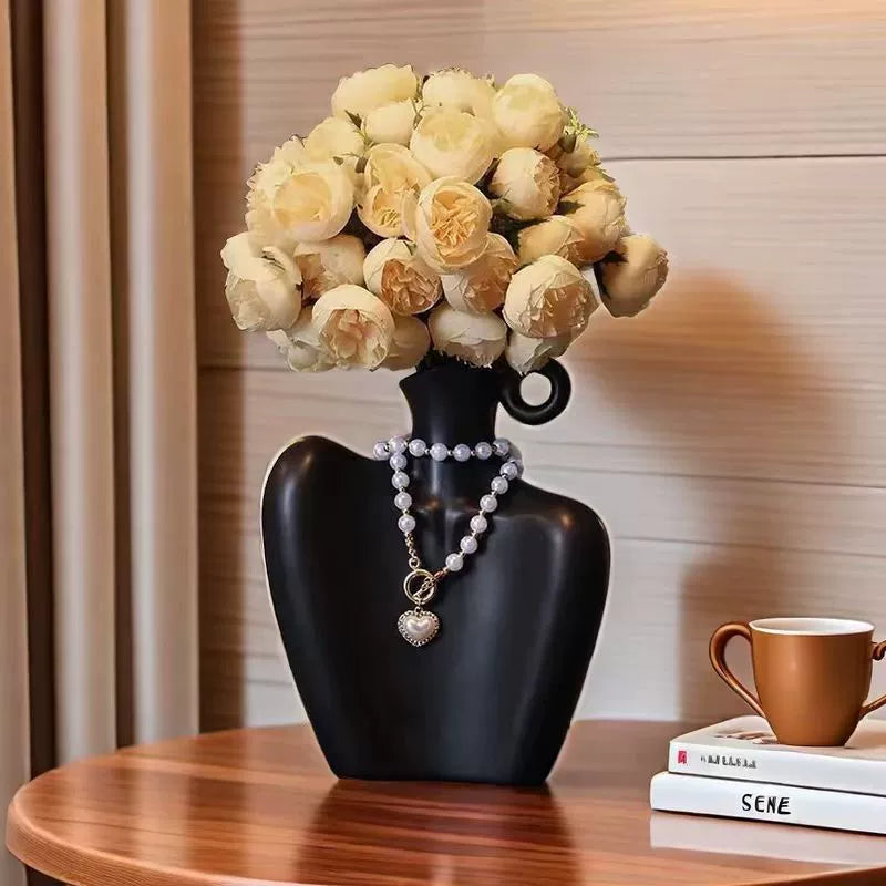 New ceramic vase for niche art flower arrangements