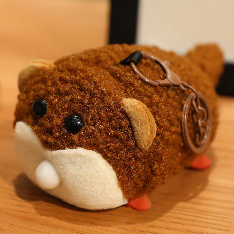 Mini Round Animal Plush Toys and Bag Charms, 10–15 cm Otter, Frog, Penguin, Pufferfish and More for Playful Gifts