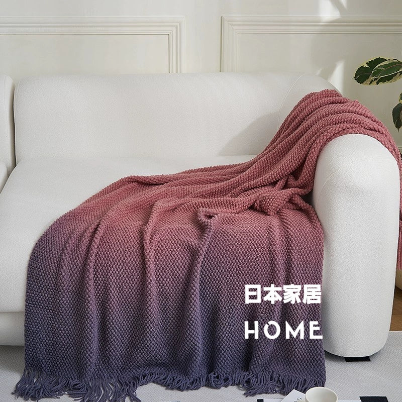 Warm Japanese - style Knitted Blanket