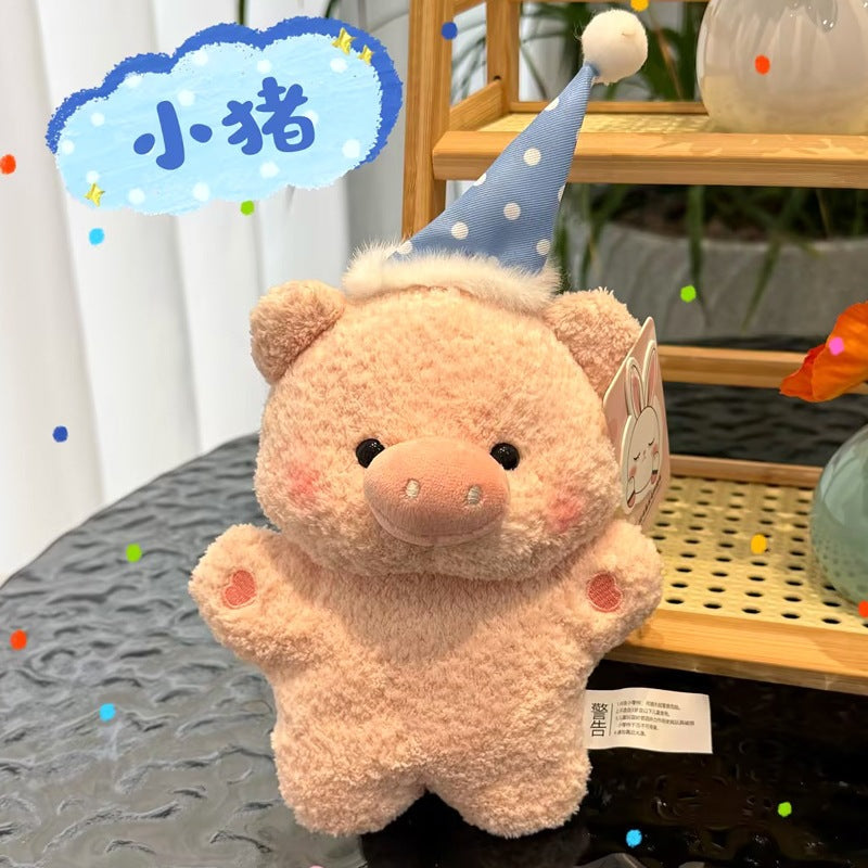Mini Goodnight Animal Plush Toy, 16 cm Soft Beanbag Desk Companion for Cozy Bedrooms, Reading Nooks and Thoughtful Gifts