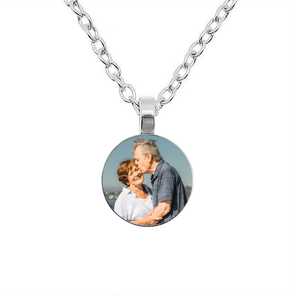 Custom Memorial Photo Jewelry | Personalized Pet/Couple Necklace & Keychain