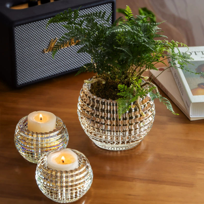Crystal glass versatile relief