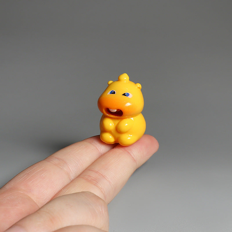 Playful Capybara Miniatures, Complete 6 Piece Expressive Animal Figurine Set for Desks, Shelves and Fairy Gardens