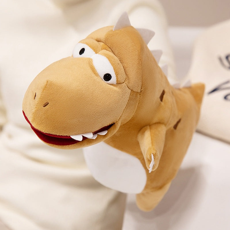 Dinosaur Hand Puppet Plush Toys, 20–30 cm Soft T Rex, Triceratops and Prehistoric Animal Styles for Pretend Play