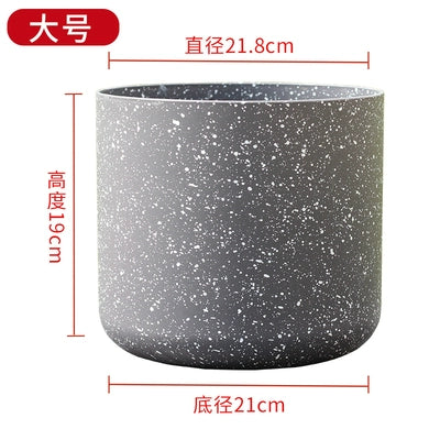 Horticultural flowers, green plant pots, frosted imitation stone flower pots, European resin flower pots, thickened, durable, environmentally friendly plastic flower pots