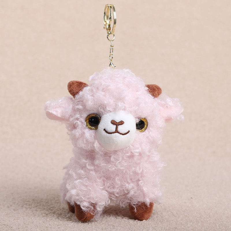 Little Lamb Plush Toys and Bag Charms, 8–25 cm Curly Sheep in Soft Colors and Playful Outfits for Cozy Rooms and Thoughtful Gifts
