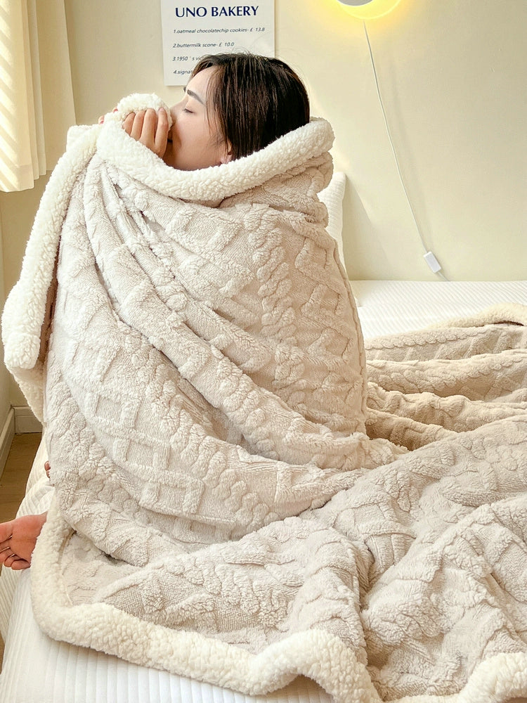 Double - Sided Handmade Warm Blanket