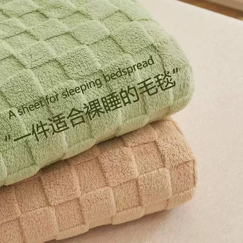 "Tafurong Lamb Fleece Blanket, Double - Sided Plush Ultra Warm Throw Blanket, Cozy Thermal Locking Bed Blanket for Couch Bed Travel, Premium Durable High - Quality Blanket"