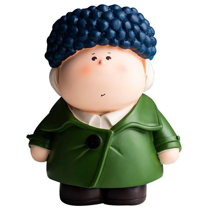 Art-Inspired Character Pen Holder, Playful Portrait Desk Organizer for Brushes, Pens and Creative Corners