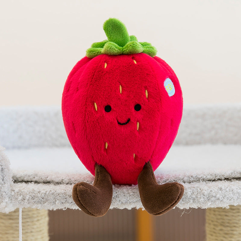 Cute Fruit and Vegetable Plush Toys, 18 Mini Stuffed Food Friends from Strawberry and Pineapple to Corn and Pumpkin for Playful Gifts