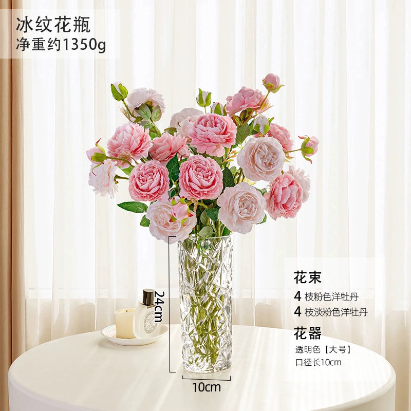 Hand - Blown Thickened Glass Vase for Multi - Scenes