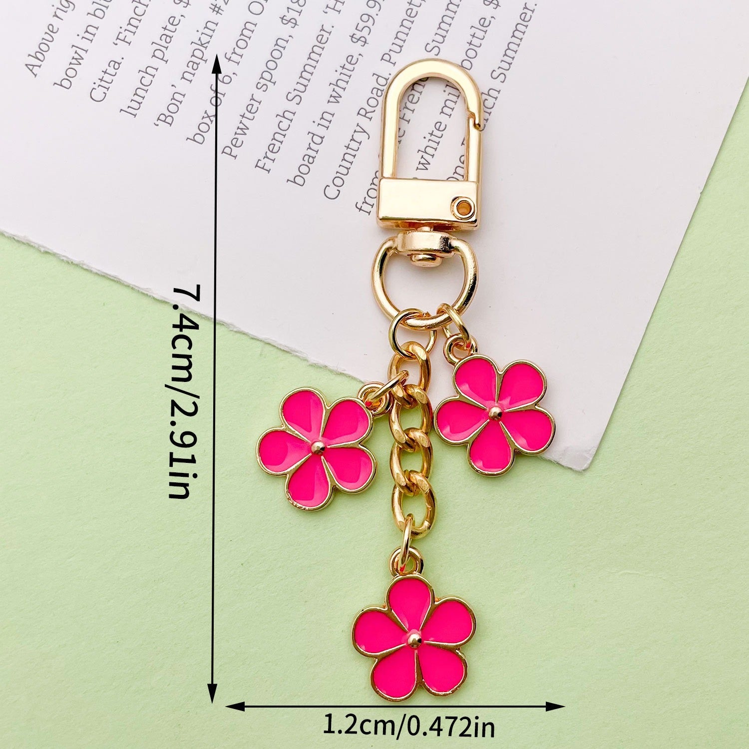 Handmade Enamel Flower Charmt