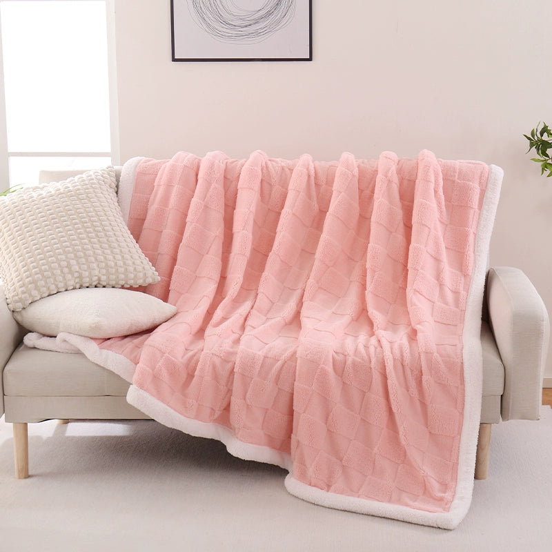 "Tafurong Lamb Fleece Blanket, Double - Sided Plush Ultra Warm Throw Blanket, Cozy Thermal Locking Bed Blanket for Couch Bed Travel, Premium Durable High - Quality Blanket"