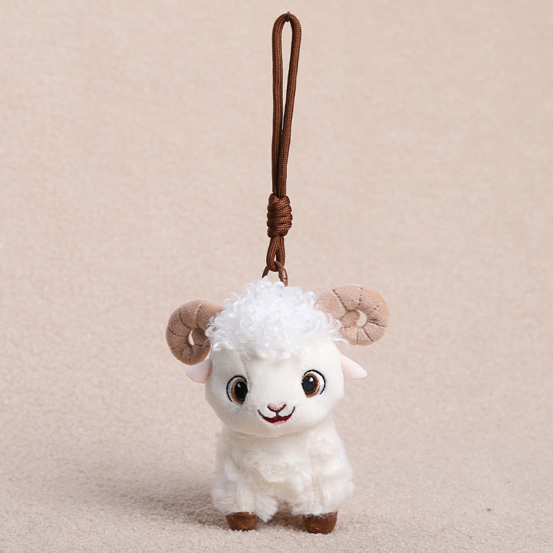 Little Lamb Plush Toys and Bag Charms, 8–25 cm Curly Sheep in Soft Colors and Playful Outfits for Cozy Rooms and Thoughtful Gifts