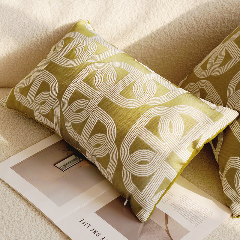 Green & Cream Decorative Pillow Covers, Botanical, Equestrian and Textured Designs for Sofas and Cozy Bedrooms