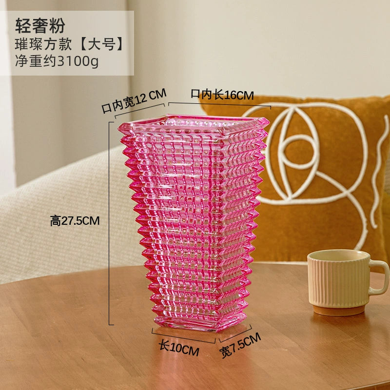 Crystal glass versatile relief
