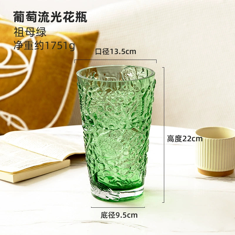 Glacier Jade Glass Vase