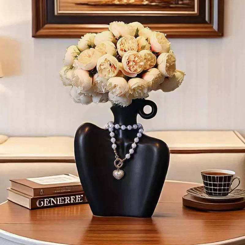 New ceramic vase for niche art flower arrangements