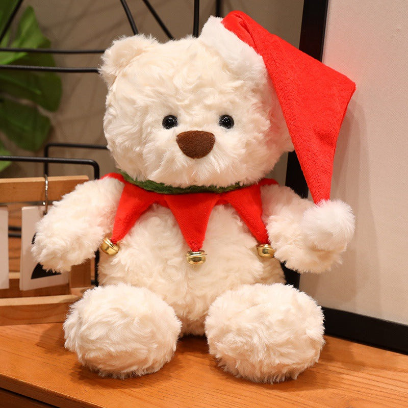 Christmas Teddy Bear Plush Toy, Festive Holiday Stuffed Bear in 18, 23 or 26 cm for Cozy Rooms and Thoughtful Gifts