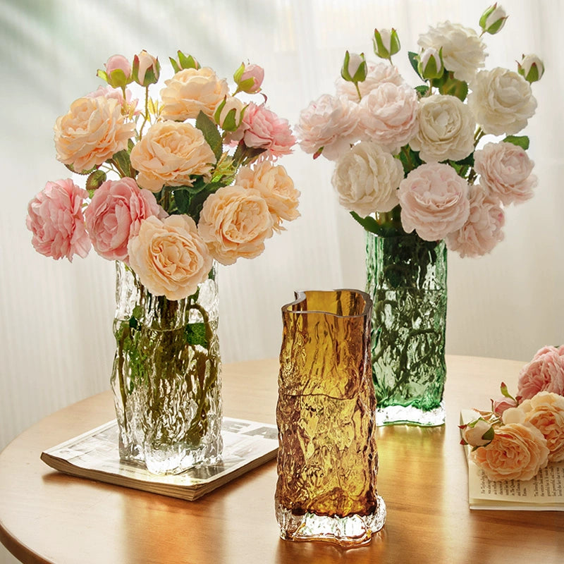 Glacier Jade Glass Vase