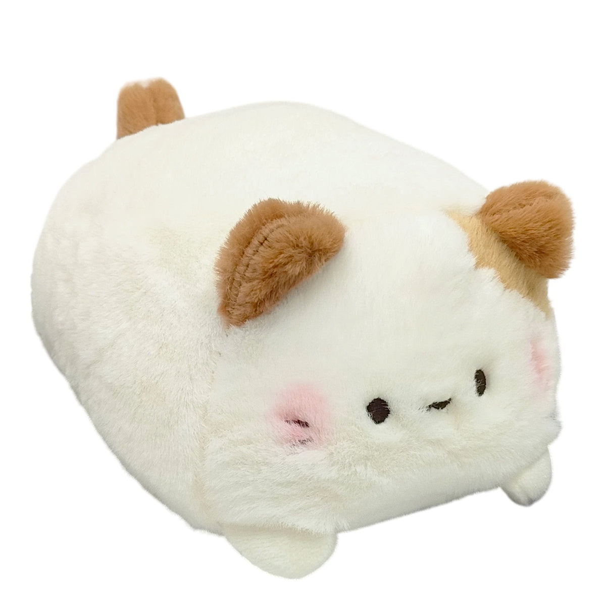 Round Animal Plush Toy, 15 cm Mini Pig, Calico Cat, Bunny, Dinosaur, Bee or Puppy for Cozy Desks and Gifts