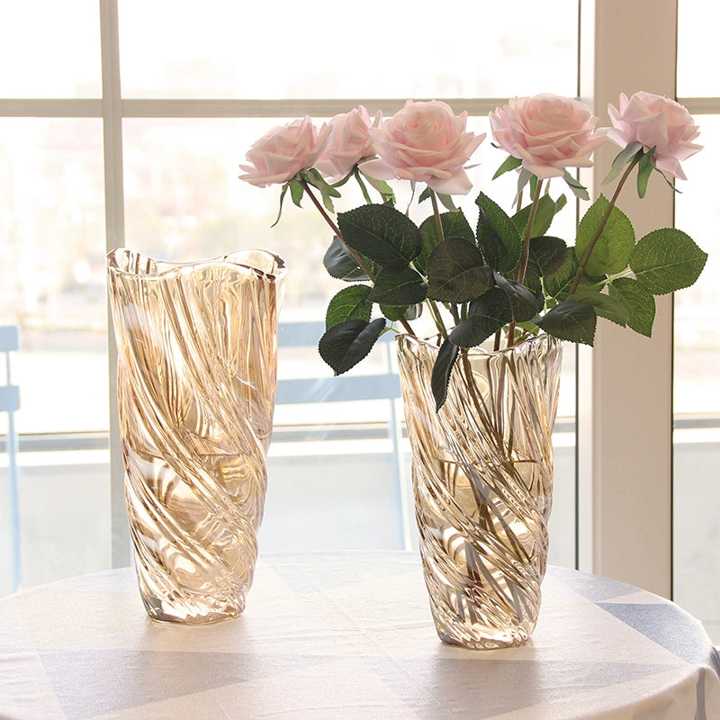 Handmade flower vase with beautiful waist