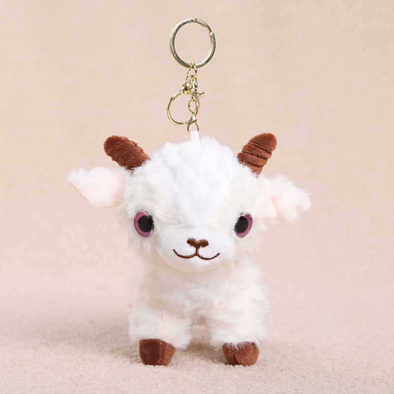 Little Lamb Plush Toys and Bag Charms, 8–25 cm Curly Sheep in Soft Colors and Playful Outfits for Cozy Rooms and Thoughtful Gifts