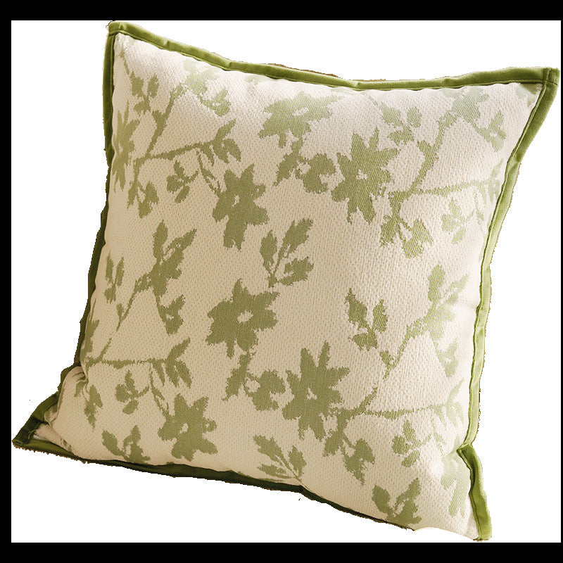 Green & Cream Decorative Pillow Covers, Botanical, Equestrian and Textured Designs for Sofas and Cozy Bedrooms