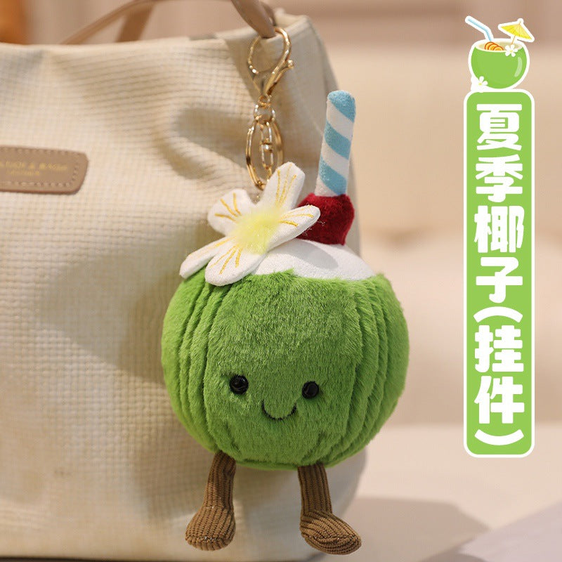 Whimsical Tropical and Ocean Plush Toys, 7–30 cm Fruit, Sea Animal and Seaside Friends for Cozy Gifts and Playful Decor