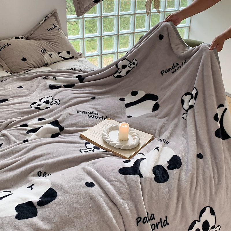 Handmade thickened milk velvet air conditioning blanket