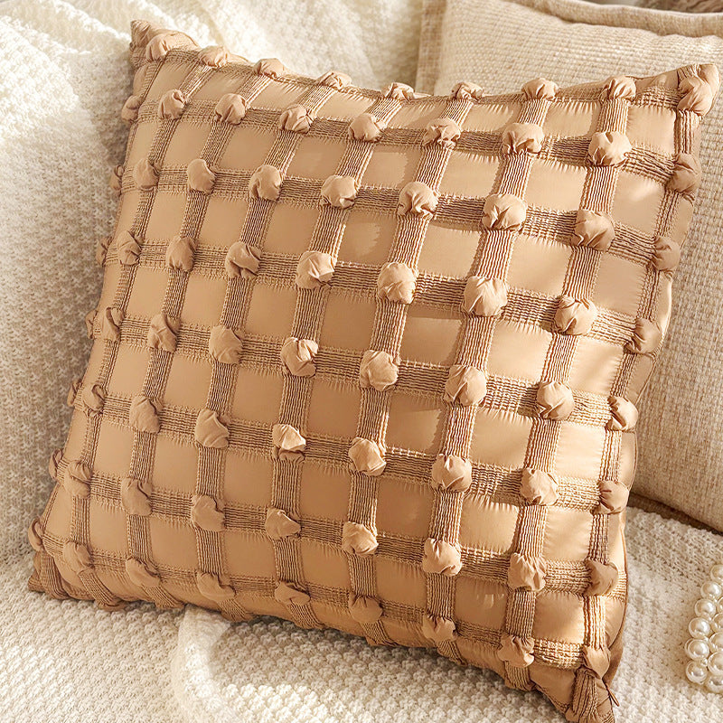 Brown Leaf and Butterfly Pillow Covers, Warm Neutral Textured Designs for Cozy Sofas and Bedrooms