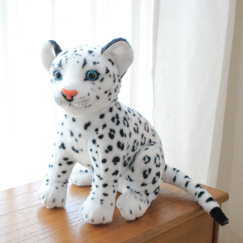 Wild Animal Plush Toys, 27 cm Sitting Tiger, Leopard, Lion and Panther Stuffed Friends
