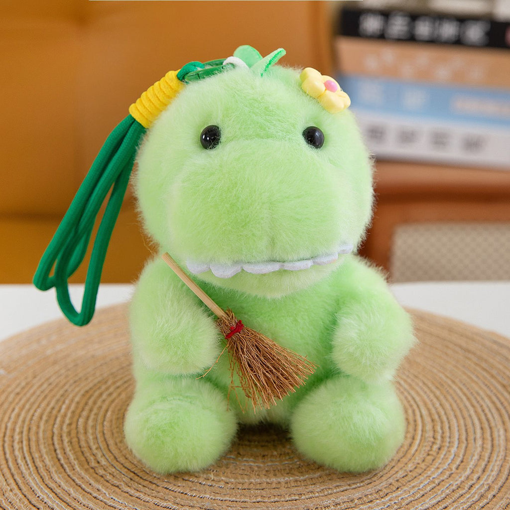 Mini Animal Plush Friends, 16 cm Pocket-Sized Stuffed Toys with Raccoon, Sloth, Cat, Penguin, Dinosaur and Frog Styles for Cozy Desks