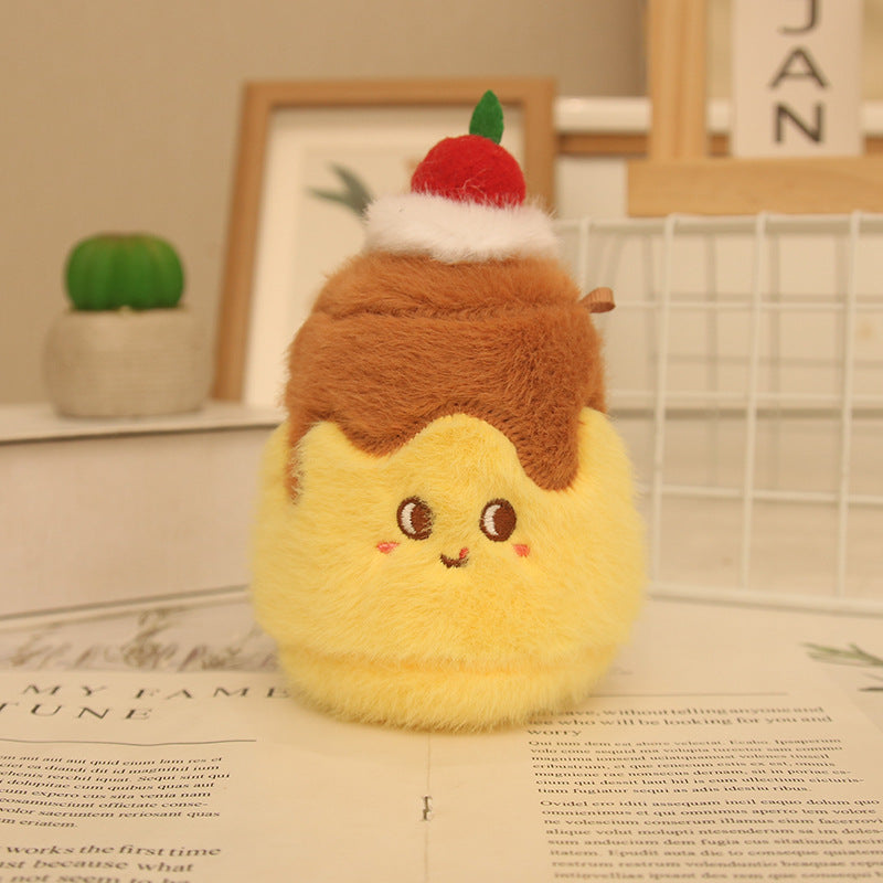 Mini Food Plush Bag Charm, 10 cm Cute Dessert and Snack Keychain for Backpacks, Handbags and Playful Gifts