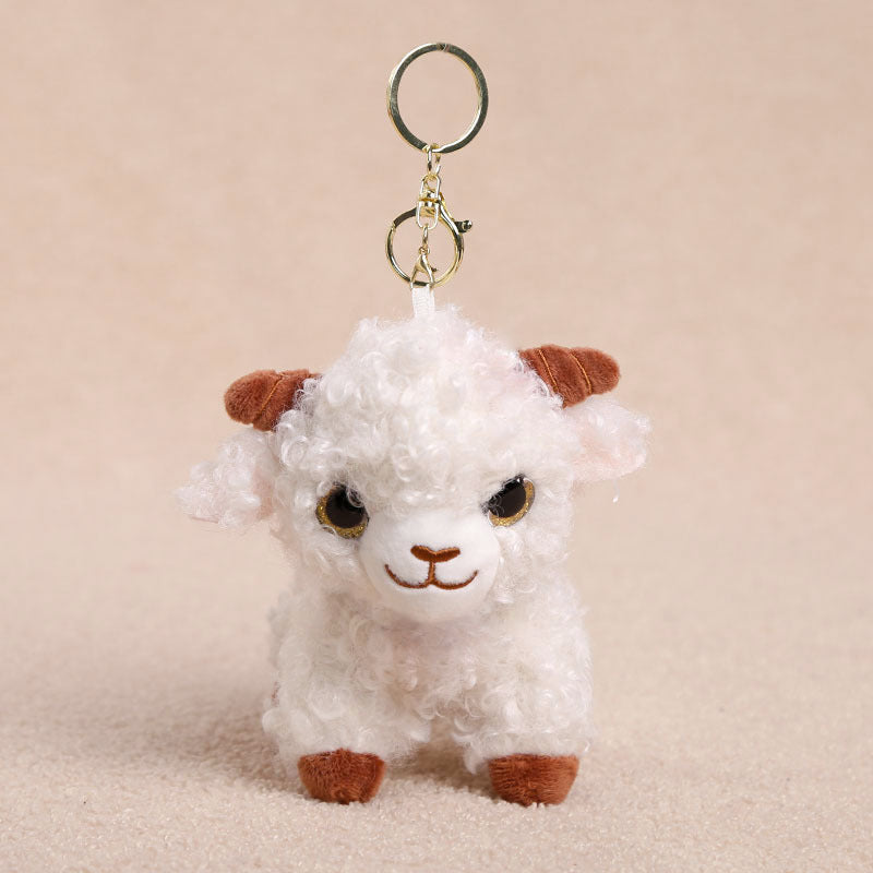 Little Lamb Plush Toys and Bag Charms, 8–25 cm Curly Sheep in Soft Colors and Playful Outfits for Cozy Rooms and Thoughtful Gifts