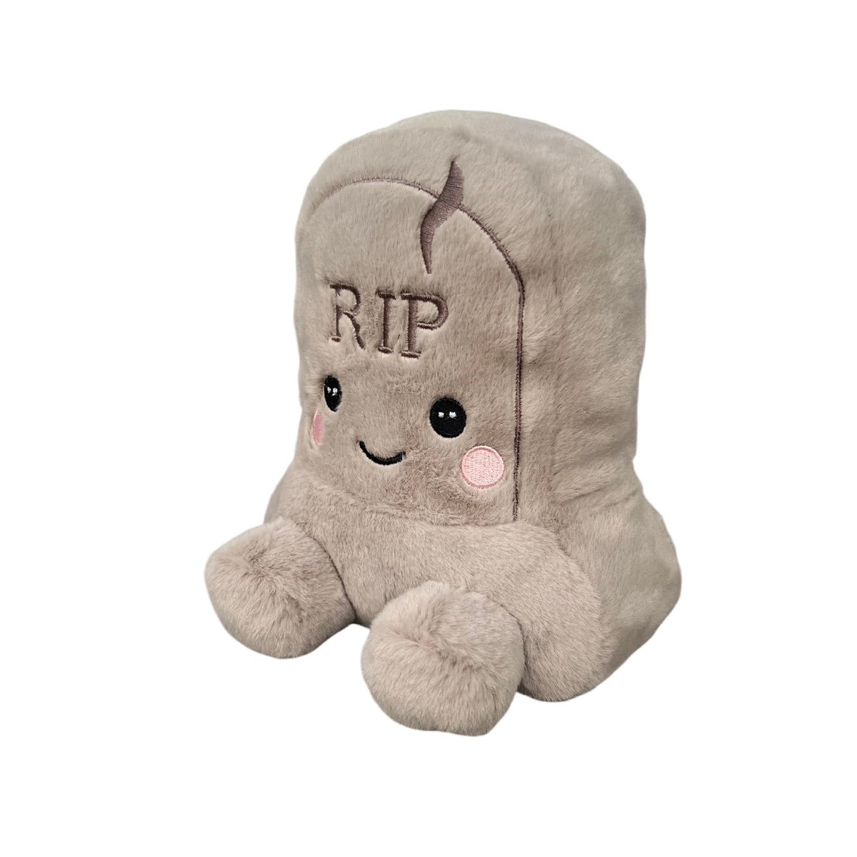 Whimsical Tombstone Plush Toy, 18 cm Halloween Shelf Accent and Soft Spooky Gift