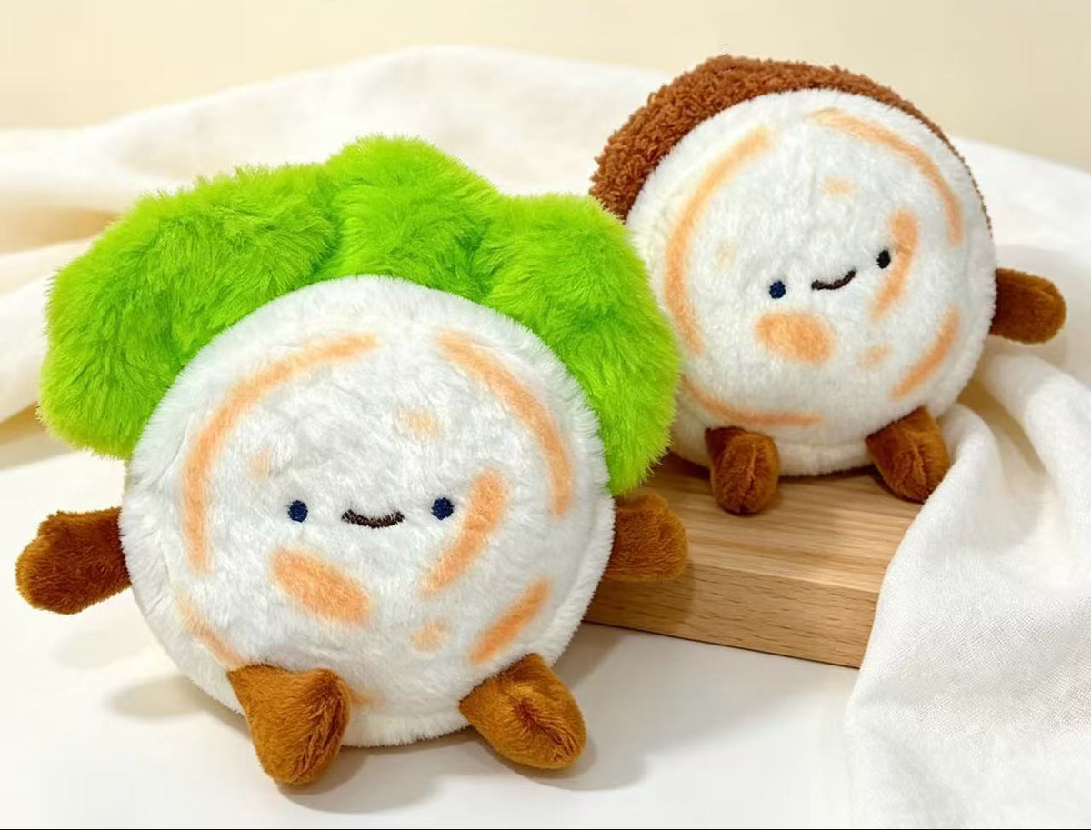 Xi’an Roujiamo Plush Keychain, 12 cm Stuffed Flatbread Bag Charm in Meat or Vegetable Style for Playful Gifts